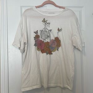 American Eagle skeleton oversized t shirt